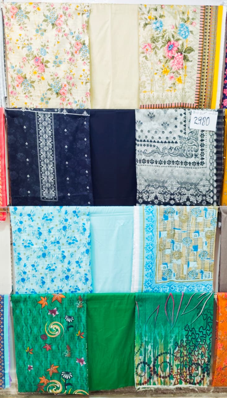 Meraj fency voils Printed 3Pc Lawn