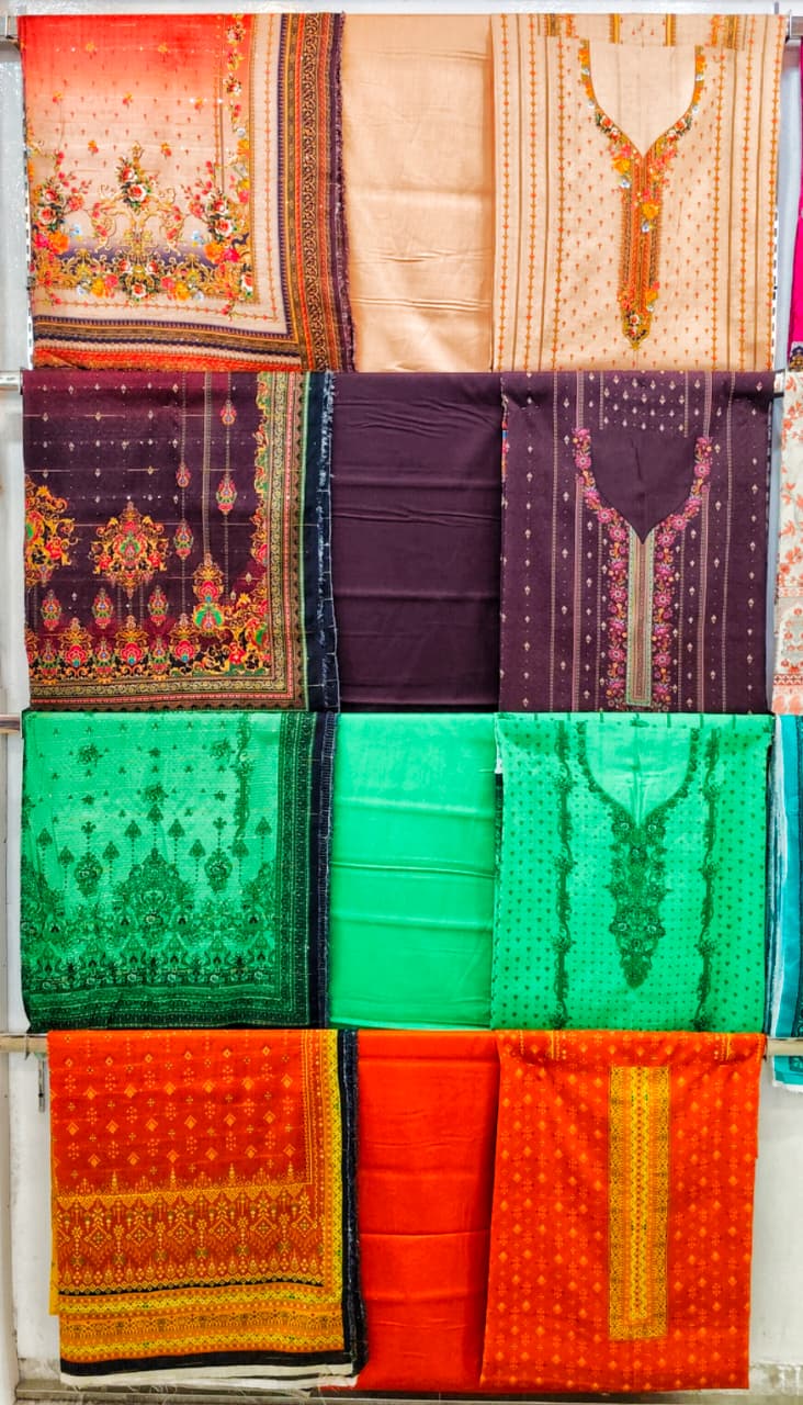 FIVE STAR fency sequal Printed 3Pc Lawn