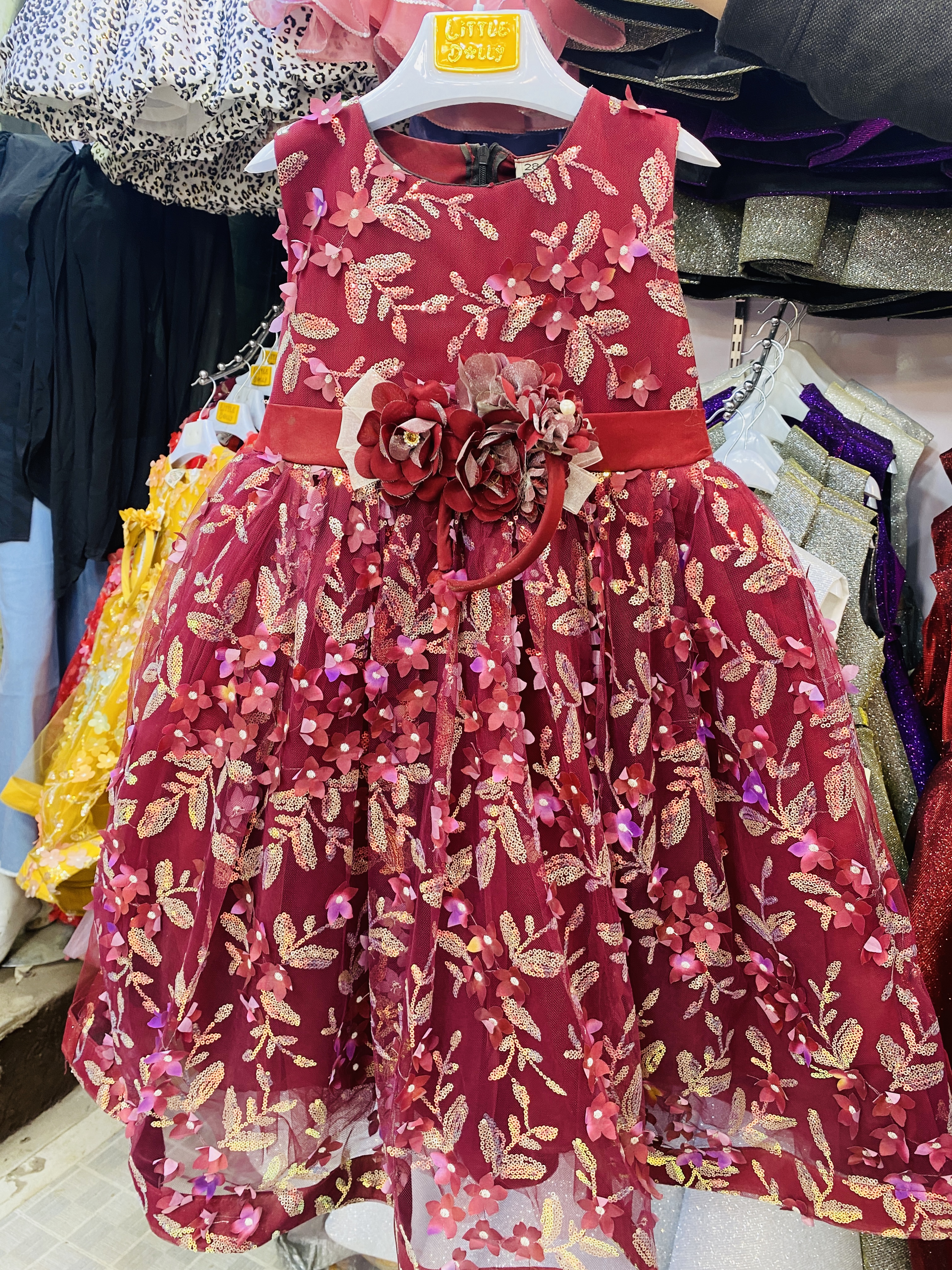 3D frock with inner & tight